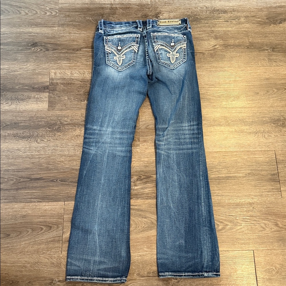 Rock Revival Hettie Boot Stretch Repaired Jeans Women’s Size 29 - Picture 8 of 10